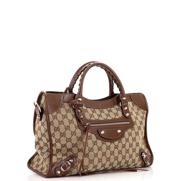 Gucci x Balenciaga The Hacker Project Neo Classic City Bag GG Canvas Medium - Picture 3 of 10